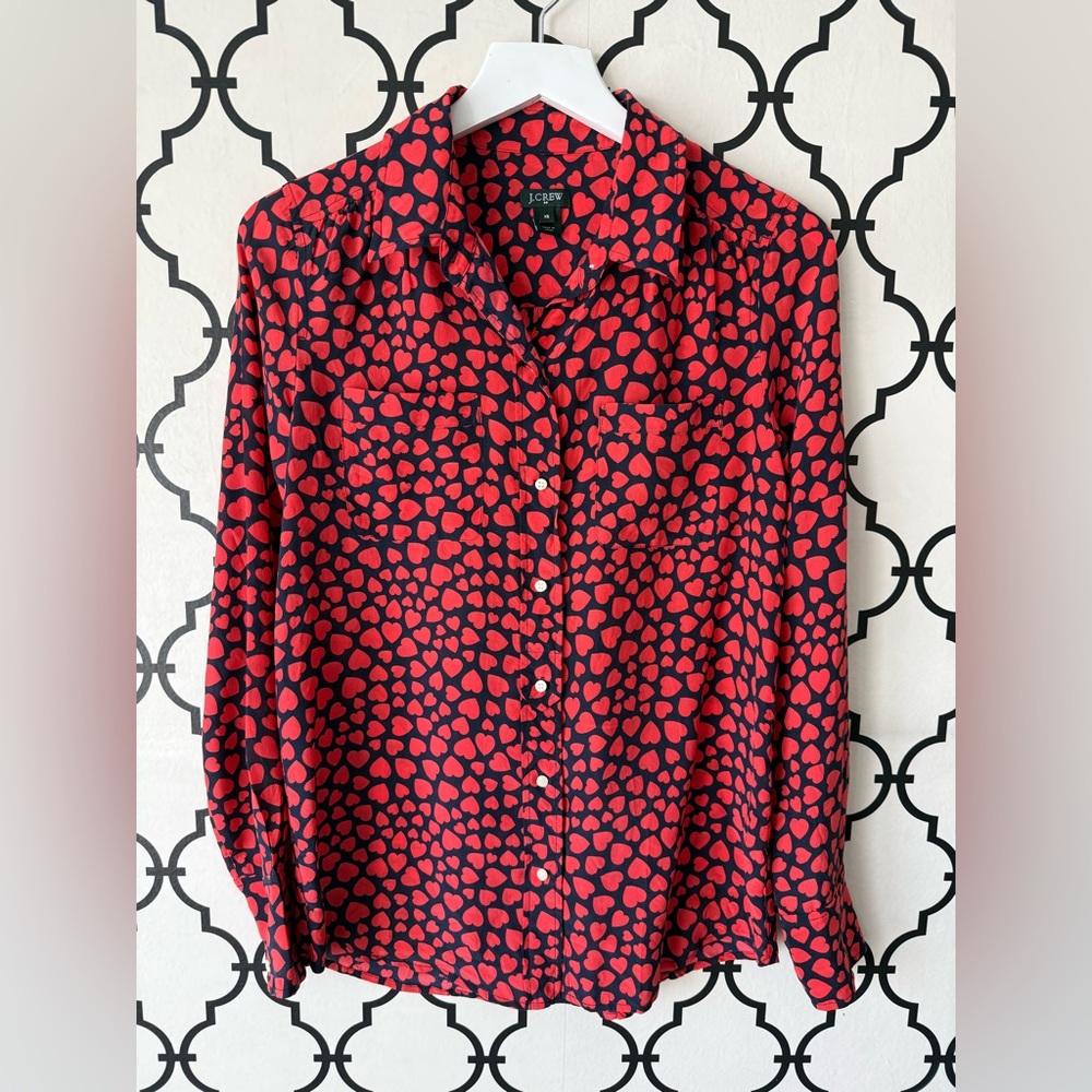 Valentine’s Day Blouse 100% Silk